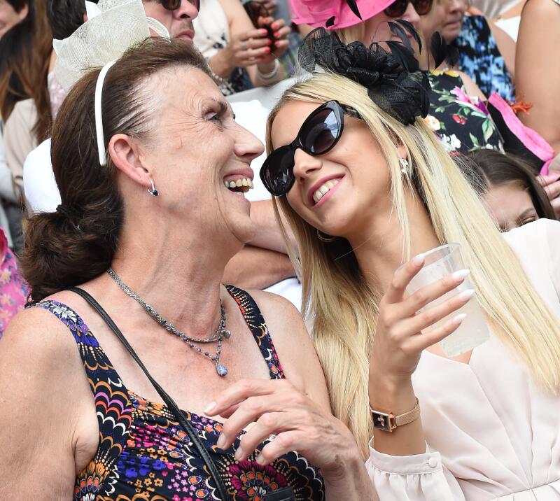 Two ladies enjoying their day at Chepstow Races