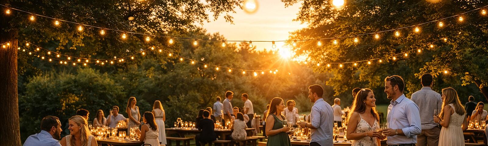 people at a summer party