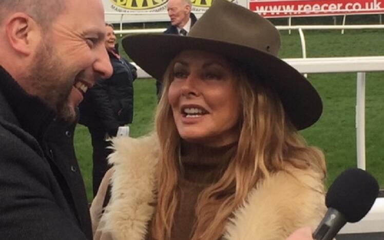 Carol Vorderman at the races