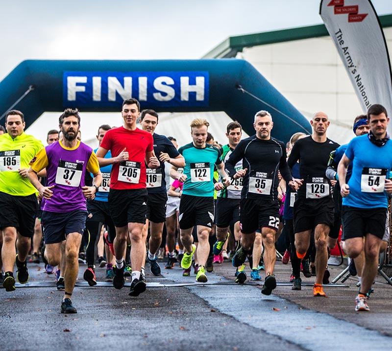 Competitors starting the Chepstow Stampede.
